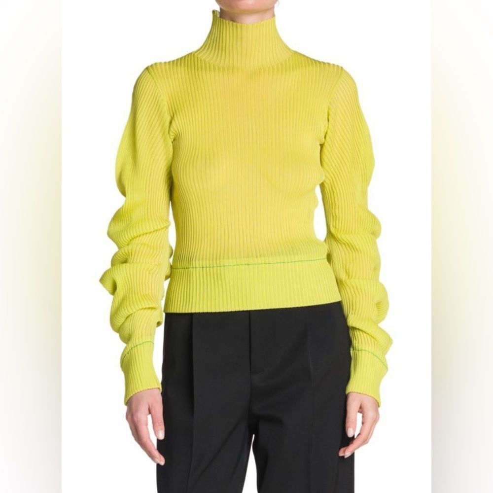 Bottega Veneta Silk Blend Lightweight Spiral Knit Sweater Size Large
